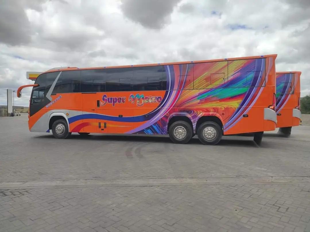 Super Metro coach on the road