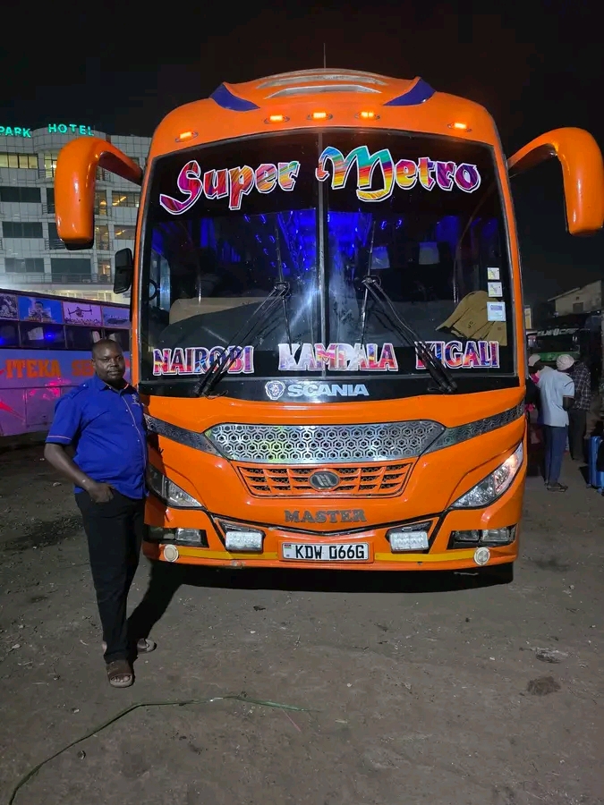 Super Metro coach on the Nairobi to Kampala route