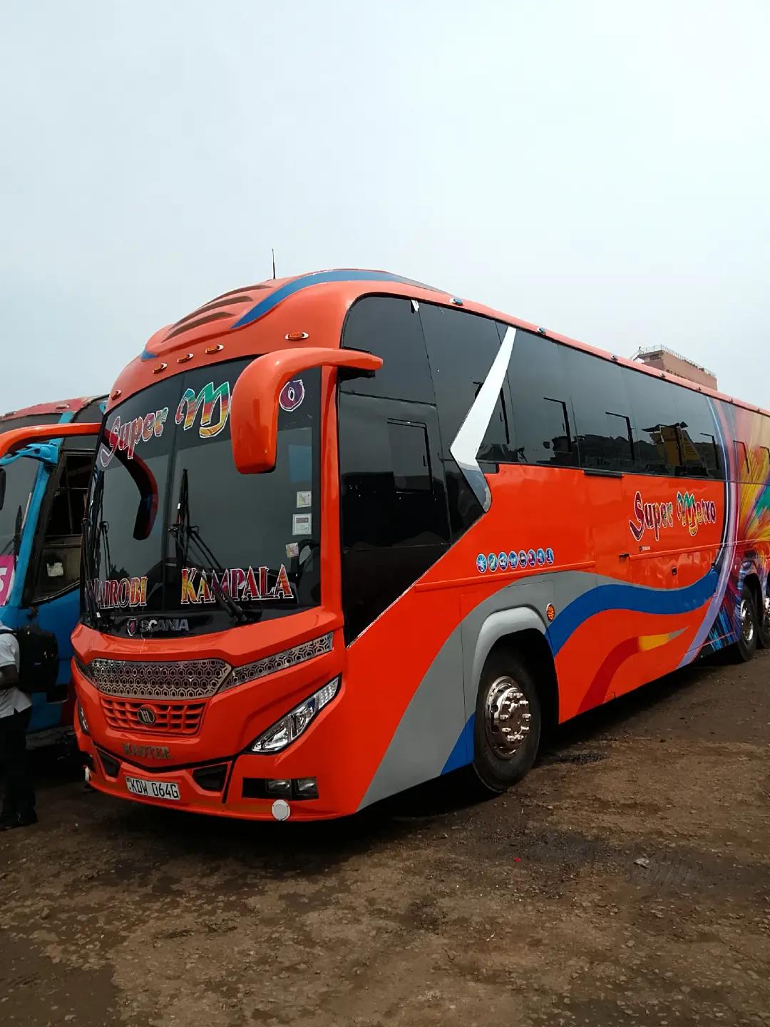 Super Metro coach on the Nairobi to Kigali route