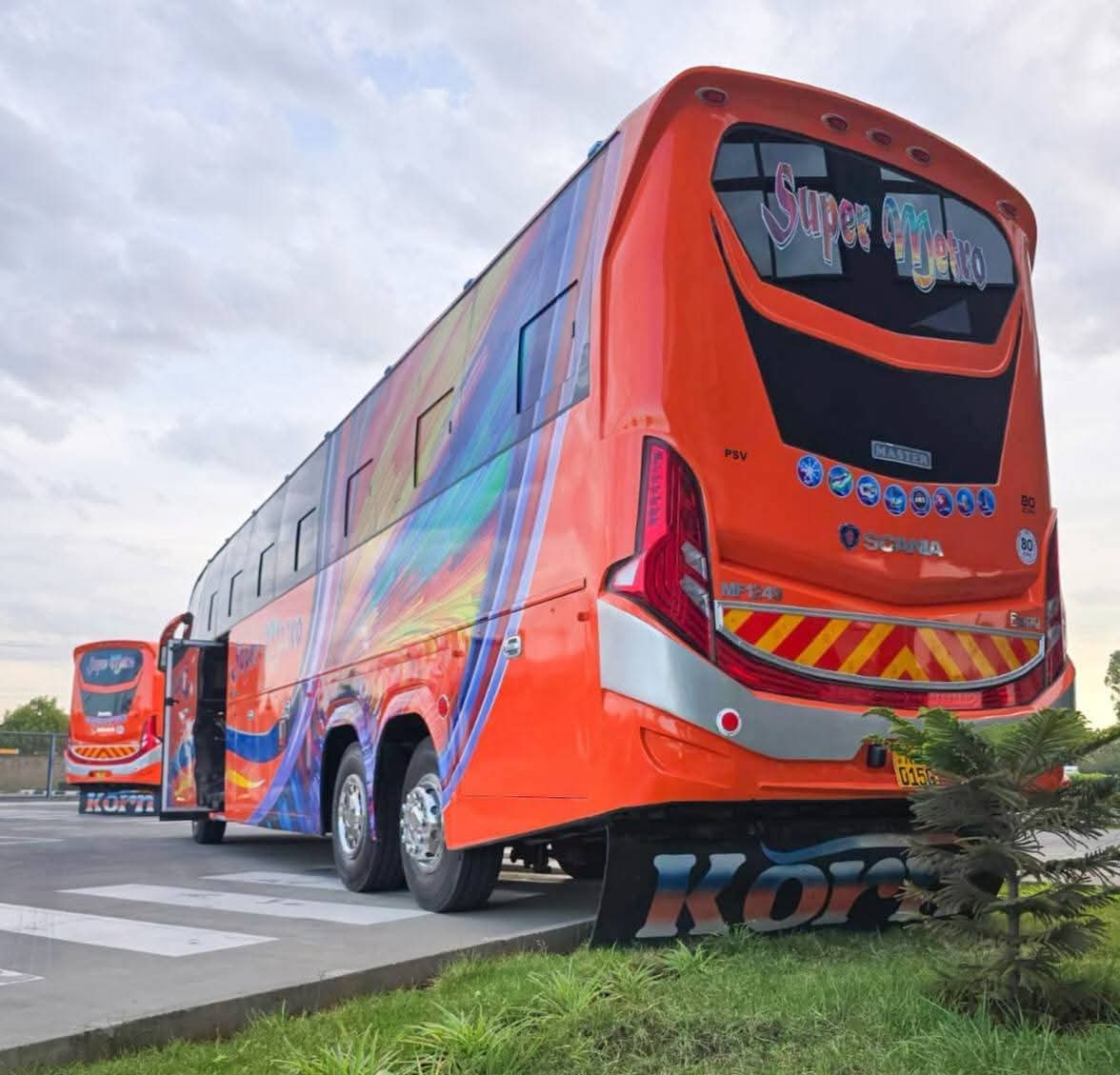Super Metro coach at a terminal